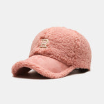 Plush Winter Warm Letter Baseball Cap