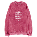Caffeine Dream: Let Coffee Be Your Spirit Animal Vintage Sweatshirt