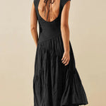 FEMININE FRILLS SMOCKED MAXI DRESS