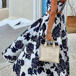 Fashion Printed Suspender Top And Skirt Two-Piece Set
