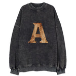 Letter A Vintage Sweatshirt