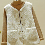Loose Warm Lambswool Vest