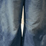 Harem Pants Pleated Split-Joint Jean Pants Bottoms