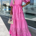 Loose Lace Hollow Long Skirt