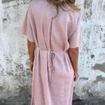 Bohemian Print Linen Loose Midi Dress