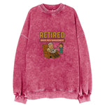 Retired Under New Management Vintage Sweatshirt