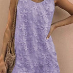 Embroidered floral lace-up tank top romper