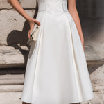 Sleeveless Tailored A-Line Midi Dress