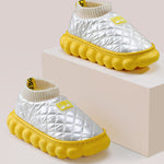 Warm Indoor Non-Slip Waterproof Soft Sole Padded Flat Shoes