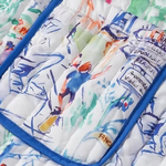 Graffiti Print Cotton Shorts Set