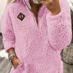 Ayla ��� Ultra-Soft High-Neck Fleece Pullover