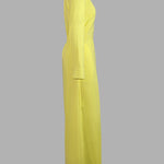 High Waisted Long Sleeves Buttoned Pockets Solid Color V-Neck Jumpsuits