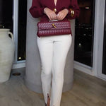 Slit Flare Slim Fit Pants