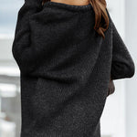 Women  Ribbed Knitted Oversized Pullover Sweater