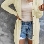 Casual Button Front Open Front Cover Up