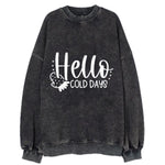Winter Wonderland Hello Cold Days Vintage Sweatshirt