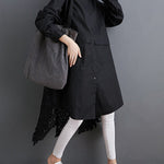 Original Solid Irregularity Hollow Dress