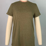 Short Sleeves Solid Color Round-Neck T-Shirts Tops