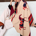Original Warm Cartoon Print Shawl&Scarf