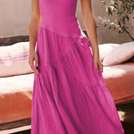 Boho Backless Sheath Skirt Resort Dress
