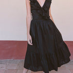 V-NECK FASHIONABLE REVERSIBLE DRESS