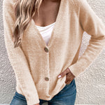 Simple Breasted Cardigan Sweater Jacket