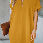 H-Shape Loose Short Sleeve Dress