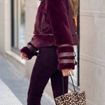Short vintage fur coat