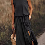 Giselle Loose Fit Slit Maxi Dress