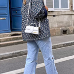 Diamond Print Loose Light Cotton Jacket