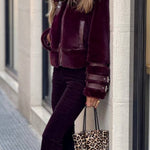 Short vintage fur coat