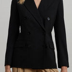 Black Double-Breasted Blazer