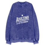 Adulting One Star Do Not Recommend Vintage Sweatshirt