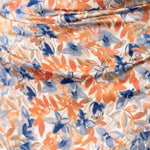 Intense Love Floral One Shoulder Asymmetrical Ruffle Trim Maxi Dress