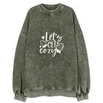 Winter Wonderland Let's Get Cozy Vintage Sweatshirt