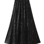High-waist sequin mid-length hip-hugging skirt slimming skirt