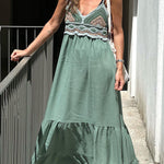 Vigo Boho Crochet Dress Holiday Dress