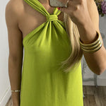Laura Green Halter Neck Shift Dress