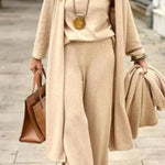 Casual Fashion Long Three-Piece Set