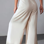 High Rise Wide Leg Pocketed Baggy Pants