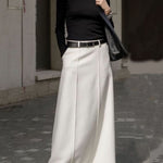 Stylish H-Line Solid Color Skirts Bottoms