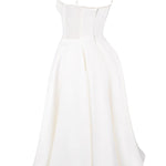Suspender V-Neck Sleeveless Tutu Maxi Dress