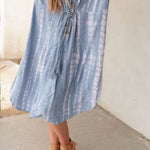 TIE DYE KIMONO DRESS