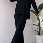 Chic Slit Casual Two-piece Set