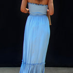 Sameera smocked tiered maxi dress