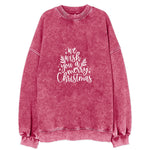 Winter Wonderland We Wish You A Merry Christmas Vintage Sweatshirt