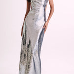 Slim Fit Square Neck Halter Backless Maxi Dress