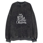 Winter Wonderland We Wish You A Merry Christmas Vintage Sweatshirt