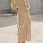 Celebrities Elegant Solid Strap Design V Neck Princess Dresses
