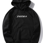 Letter Wings Back Print Hoodie